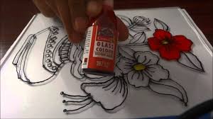 Glass liner is thixotropic and thereby easy to handle. Glass Painting Step By Step Demonstration Youtube