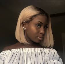 Pin By Jade On Hair Dark Skin Blonde Hair Hair Inspiration Color Bleach Blonde Hair