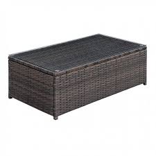 These tables can also be decorated with accent pieces such as trays, candles, or small trinkets. Ilona Patio Coffee Table