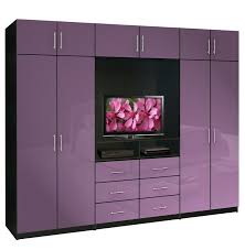 Wall Unit Aventa Wardrobe Wall Unit For Tv And Wardrobe Colored Glass Fronts French Lilac Color Wardrobe Wall Tv In Bedroom Bedroom Wall Units
