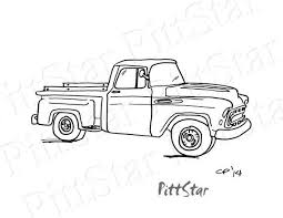 It was billed as a larger, stronger, and sleeker design in comparison to the earlier ak series. Instant Download Vintage 57 Chevy Pickup Printable Coloring Page Vintage Pickup Trucks Pickup Trucks Chevy Trucks