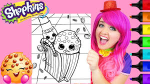 Shopkins coloring book pages compilation season 1 lippy lips kooky cookie apple blossom strawberry kiss lolli poppins papa tomato limited edition melonie pip. Coloring Lippy Lips Kooky Cookie Shopkins Coloring Page Prismacolor Markers Kimmi The Clown Youtube