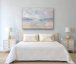 Coastal Art 36w X 24h Original Painting Serene Seascape Etsy Blue Master Bedroom Serene Bedroom Fresh Bedroom Colors