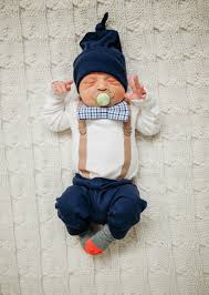 Classic Coming Home Outfit Mocha Navy Newborn Boy Clothes Preppy Baby Boy Baby Boy Fashion