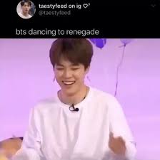 Bts Dancing To Renegade Credits To The Owner Video Bts Dancing Bts Funny Videos Bts Funny