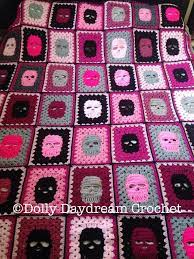 Shell crochet blanket free pattern. Double Bed Skull Blanket Full Size Crochet Skull Crochet Blanket Goth Bedding Skull Afghan Skull Bla Crochet Skull Crochet Skull Patterns Crochet Blanket