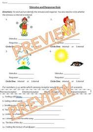 Stimulus And Response Quiz By Duke S Creations Tpt