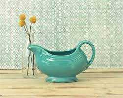 Wedgwood cavendish gravy/sauce boat and saucer. Vintage Fiestaware Gravy Boat Blue By Foundvintageobjects On Etsy Fiestaware Vintage Dishware Gravy Boat