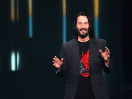 None other than nice bloke and international movie. Keanu Reeves Showed Up At E3 To Say He S In Cyberpunk 2077 Wired