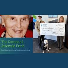 The Ramona L. Jezewski Fund Continues Its Support of Winona Humane Society