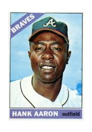 1947-1966 HANK AARON penny arcade Exhibit baseball card HOF Member NEAR  MINT