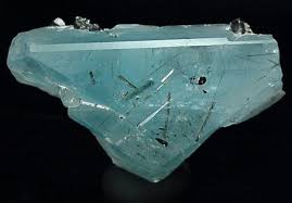 Topaz With Schorl Tourmaline Inclusions St Anne S Mine Miami Zimbabwe Complex Crystal Of Deep Blue Topaz Wi Black Tourmaline Crystal Topaz Minerals Museum