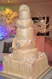 Wedding Cake At La Cour Hotel In Ikoyi Lagos Nigeria Nigerian Bride Chioma From Bella Naija Weddings Naija Wedding Bella Naija Weddings Huge Wedding Cakes