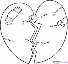 There is also an image of a broken heart that seems to be meant for those hard times when love fails. Broken Heart Coloring Pages Coloring Home