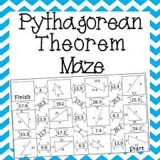 Pythagorean Theorem Maze From Amazing Mathematics On Teachersnotebook Com 2 Pages Pythagorean Theorem Math Maze Pythagorean Theorem Worksheet