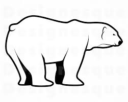 Polar Bear Svg Bear Svg Polar Bear Clipart Polar Bear Files Etsy Bear Clipart Bear Silhouette Polar