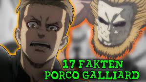 Porco galliard x colt grice. Starkster Titanenwandler Des Kiefer Titans 17 Fakten Zu Porco Galliard Aus Attack On Titan Youtube