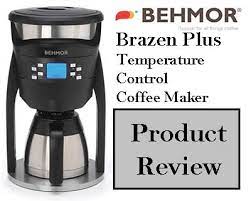 Behmor's brazen plus is one of an elite few home coffeemakers to possess a coveted sca (specialty coffee association) certification, with programmable brew temperatures accurate to within 1°f. Behmor Brazen Plus Temperature Control Coffee Maker Review