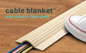Throughout the floor, continue to install adequate hardwood fasteners and make sure to never accidentally skip a row. Amazon Com Ut Wire 5 Feet Cable Blanket High Capacity Low Profile Cord Cover And Protector Beige Home Improvement