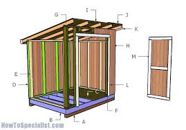 6x8 Lean To Storage Shed Plans Howtospecialist How To Build Step By Step Diy Plans Diy Shed Plans Wood Shed Plans Shed With Porch