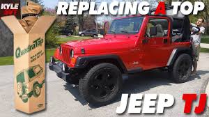Ebay orginal softtop von jepp wrangler jk cabrio 5 türer 4 x kleines loch im verdeck sonnst top. How To Replace Soft Top On A Jeep Wrangler Tj 97 06 Youtube