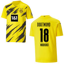 Erkennst du die trikots dieser bundesliga vereine (kommende saison 20/21) an kleinen ausschnitten vom trikot? Puma Bvb Borussia Dortmund Trikot Home Herren 2020 2021 Moukoko 18 Sportiger De