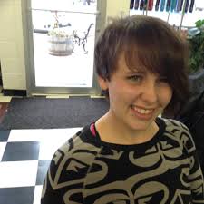 Cassie Cotney asymmetrical hair cut