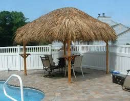 The lifetime of a tiki thatch roof is about 5 to 6 years. Tiki Hut 10 X 10 Frame Tikikev