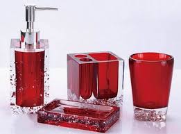 Our shower curtains are available in a huge selection of patterned, textured and designed options. 20 Fascinating Red Bathroom Accessories Home Design Lover