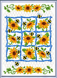 1 x pattern in color blocks 1 x pattern in color symbols. Bees And Sunflowers Cross Stitch Pattern By Ursula Michael Crosstitch Com