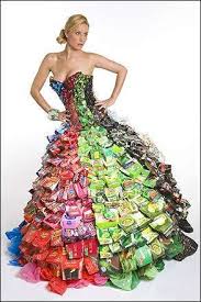 100 Trashy Transformations Crazy Dresses Recycled Dress Upcycled Fashion