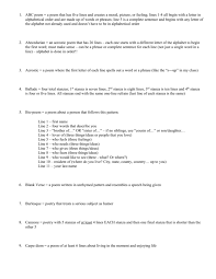 Common stanza primarily is a stanza, so it should be a section of the cabal file starting with the special keyword. Abc Poem A Poem That Has Five Lines And Creates A Mood Picture