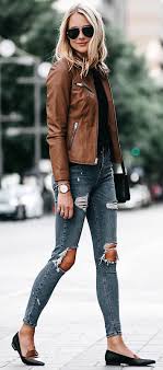 Calça Jeans E Jaqueta De Couro 4 Foolproof Outfit Formulas To Master Fall Brit Co Moda Colorida Look Fashion Looks Pinterest