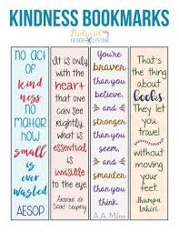 Free Random Acts Of Kindness Printable Bookmarks Natural Beach Living Quotes For Kids Free Printable Bookmarks Bookmarks Printable