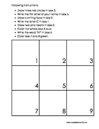 Following Instructions Following Directions Activities Following Directions Speech And Language