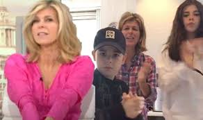 Kate garraway spoke to piers and susanna of her husband derek's first words during his long battle with coronavirus. Kate Garraway S Children Not Looking Forward To School Return Amid Dad S Health Ordeal Celebrity News Showbiz Tv Express Co Uk