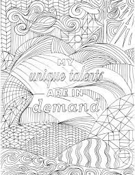 Positive Affirmation Coloring Page For Adults Inspirational Quote Coloring Book Hand Drawn Handmade Coloring Mantra Prosperity Mantra Inspirational Quotes Coloring Coloring Pages Lds Coloring Pages