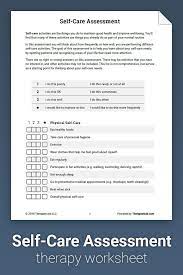 Writing down your responsibilities has a number of benefits. Self Care Assessment Worksheet Therapist Aid Self Care Worksheets Positive Psychology Activities Self Care