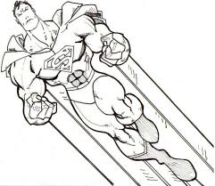 Download or print this amazing coloring page: Get This Superhero Coloring Pages Free Online Superman Flying In The Sky