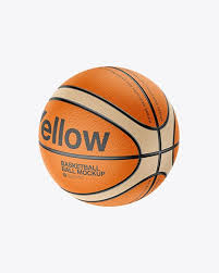 Basketball Ball Mockup Half Side View In Object Mockups On Yellow Images Object Mockups Mockup Free Psd Mockup Free Download Mockup