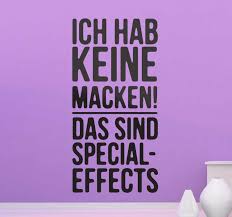 Das sind special effects . Ich Habe Keine Macken Wandtattoo Tenstickers