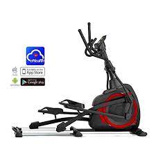 Asviva Unisex Adult Elliptical Trainer And Ergometer E4 Pro Bluetooth Black Red One Size Elliptical Trainer Workout Machines Elliptical Cross Trainer