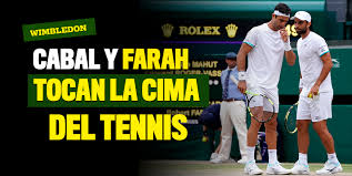 Los tenistas colombianos lucieron sincronizados y seguros para. Wimbledon 2019 Farah