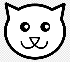 Autocollant Chat Blanc Et Noir Chat Chaton Visage Visage De Chat Blanc Smiley Png Pngegg
