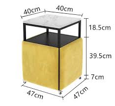 For deeper storage, look for a coffee table with storage baskets. Creative Removable Coffee Table With 4 Cube Chairs Stools Storage Square Sofa Side Table Set Small Apartment Living Room Home Coffee Tables Aliexpress