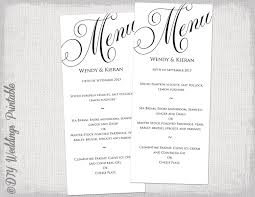 Our italian menu collection offers template designs and wording to highlight the best of italian cuisine. Beautiful Diy Wedding Menu Template Wedding Days