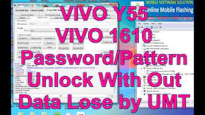Or easily unlock via the rbsoft tool. Vivo Y55 Password Pattern Unlock With Out Data Lose Vivo 1610 Unlock Umt Youtube