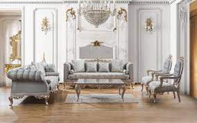 Wir haben die beste sammlung von barock wohnzimmer modern. Casa Padrino Luxus Barock Wohnzimmer Set Turkis Silber Gold 2 Sofas 2 Sessel 1 Couchtisch Wohnzimmer Mobel Im Barockstil Edel Prunkvoll