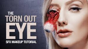 torn out fake eye makeup tutorial