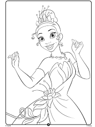 Free printable coloring pages for a variety of themes that you can print out and color. Disney Princess Tiana Crayola Com